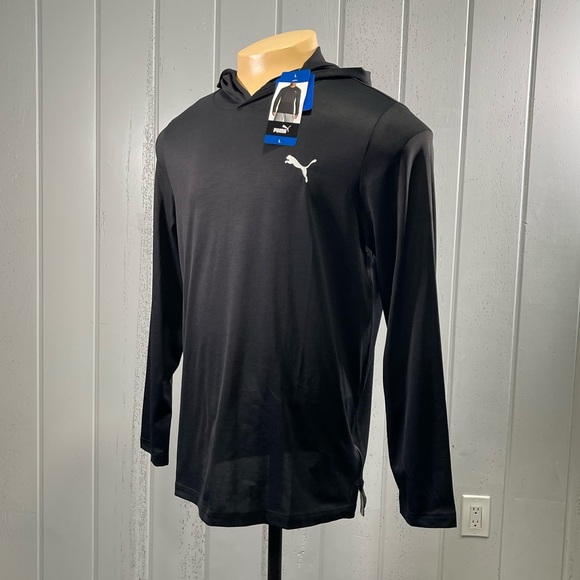 *NWT PUMA Men's Black Performance Hoodie - Picture 3 of 8
